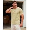 image:imageMAGCOMSEN Mens TShirts Short Sleeve UPF 50 Lightweight Moisture Wicking Basic Crewneck Casual Summer Cooling T ShirtLight Apricot
