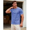 image:imageMAGCOMSEN Mens TShirts Short Sleeve UPF 50 Lightweight Moisture Wicking Basic Crewneck Casual Summer Cooling T ShirtLight Blue