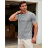 image:imageMAGCOMSEN Mens TShirts Short Sleeve UPF 50 Lightweight Moisture Wicking Basic Crewneck Casual Summer Cooling T ShirtLight Grey