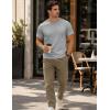 image:imageMAGCOMSEN Mens TShirts Short Sleeve UPF 50 Lightweight Moisture Wicking Basic Crewneck Casual Summer Cooling T ShirtLight Grey