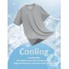 image:imageMAGCOMSEN Mens TShirts Short Sleeve UPF 50 Lightweight Moisture Wicking Basic Crewneck Casual Summer Cooling T ShirtLight Grey