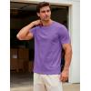 image:imageMAGCOMSEN Mens TShirts Short Sleeve UPF 50 Lightweight Moisture Wicking Basic Crewneck Casual Summer Cooling T ShirtLight Purple