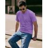 image:imageMAGCOMSEN Mens TShirts Short Sleeve UPF 50 Lightweight Moisture Wicking Basic Crewneck Casual Summer Cooling T ShirtLight Purple