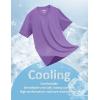 image:imageMAGCOMSEN Mens TShirts Short Sleeve UPF 50 Lightweight Moisture Wicking Basic Crewneck Casual Summer Cooling T ShirtLight Purple