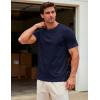 image:imageMAGCOMSEN Mens TShirts Short Sleeve UPF 50 Lightweight Moisture Wicking Basic Crewneck Casual Summer Cooling T ShirtNavy