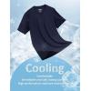 image:imageMAGCOMSEN Mens TShirts Short Sleeve UPF 50 Lightweight Moisture Wicking Basic Crewneck Casual Summer Cooling T ShirtNavy