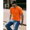 image:imageMAGCOMSEN Mens TShirts Short Sleeve UPF 50 Lightweight Moisture Wicking Basic Crewneck Casual Summer Cooling T ShirtOrange