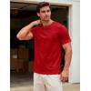 image:imageMAGCOMSEN Mens TShirts Short Sleeve UPF 50 Lightweight Moisture Wicking Basic Crewneck Casual Summer Cooling T ShirtTomato Red