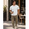 image:imageMAGCOMSEN Mens TShirts Short Sleeve UPF 50 Lightweight Moisture Wicking Basic Crewneck Casual Summer Cooling T ShirtWhite