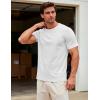 image:imageMAGCOMSEN Mens TShirts Short Sleeve UPF 50 Lightweight Moisture Wicking Basic Crewneck Casual Summer Cooling T ShirtWhite