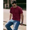 image:imageMAGCOMSEN Mens TShirts Short Sleeve UPF 50 Lightweight Moisture Wicking Basic Crewneck Casual Summer Cooling T ShirtWine Red