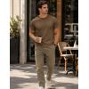 image:imageMAGCOMSEN Mens TShirts Short Sleeve UPF 50 Lightweight Moisture Wicking Basic Crewneck Casual Summer Cooling T ShirtWolf Brown