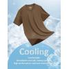 image:imageMAGCOMSEN Mens TShirts Short Sleeve UPF 50 Lightweight Moisture Wicking Basic Crewneck Casual Summer Cooling T ShirtWolf Brown