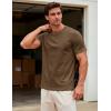 image:imageMAGCOMSEN Mens TShirts Short Sleeve UPF 50 Lightweight Moisture Wicking Basic Crewneck Casual Summer Cooling T ShirtWolf Brown