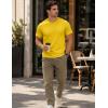 image:imageMAGCOMSEN Mens TShirts Short Sleeve UPF 50 Lightweight Moisture Wicking Basic Crewneck Casual Summer Cooling T ShirtYellow