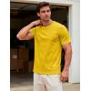 image:imageMAGCOMSEN Mens TShirts Short Sleeve UPF 50 Lightweight Moisture Wicking Basic Crewneck Casual Summer Cooling T ShirtYellow