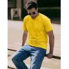 image:imageMAGCOMSEN Mens TShirts Short Sleeve UPF 50 Lightweight Moisture Wicking Basic Crewneck Casual Summer Cooling T ShirtYellow