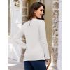 image:imageMAGCOMSEN Womens Cotton LongSleeve CrewNeck TShirt ClassicFit Shirt Soft Breathable Casual Tee Basic TopsAwhite