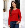 image:imageMAGCOMSEN Womens Cotton LongSleeve CrewNeck TShirt ClassicFit Shirt Soft Breathable Casual Tee Basic TopsBred