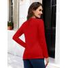 image:imageMAGCOMSEN Womens Cotton LongSleeve CrewNeck TShirt ClassicFit Shirt Soft Breathable Casual Tee Basic TopsBred