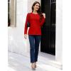 image:imageMAGCOMSEN Womens Cotton LongSleeve CrewNeck TShirt ClassicFit Shirt Soft Breathable Casual Tee Basic TopsBred