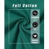 image:imageMAGCOMSEN Womens Cotton LongSleeve CrewNeck TShirt ClassicFit Shirt Soft Breathable Casual Tee Basic TopsEmerald Green