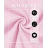 image:imageMAGCOMSEN Womens Cotton LongSleeve CrewNeck TShirt ClassicFit Shirt Soft Breathable Casual Tee Basic TopsLight Pink