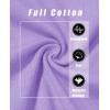 image:imageMAGCOMSEN Womens Cotton LongSleeve CrewNeck TShirt ClassicFit Shirt Soft Breathable Casual Tee Basic TopsLight Purple