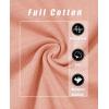 image:imageMAGCOMSEN Womens Cotton LongSleeve CrewNeck TShirt ClassicFit Shirt Soft Breathable Casual Tee Basic TopsZapricot