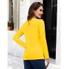 image:imageMAGCOMSEN Womens Cotton LongSleeve CrewNeck TShirt ClassicFit Shirt Soft Breathable Casual Tee Basic TopsZyellow
