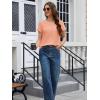 image:imageMAGCOMSEN Womens Cotton T Shirt VNeck Short Sleeve Shirt ClassicFit Casual Breathable Tee Summer Basic TopsApricot