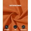 image:imageMAGCOMSEN Womens Cotton T Shirt VNeck Short Sleeve Shirt ClassicFit Casual Breathable Tee Summer Basic TopsDeep Orange