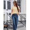 image:imageMAGCOMSEN Womens Cotton T Shirt VNeck Short Sleeve Shirt ClassicFit Casual Breathable Tee Summer Basic TopsLight Apricot