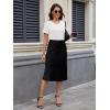 image:imageMAGCOMSEN Womens Cotton T Shirt VNeck Short Sleeve Shirt ClassicFit Casual Breathable Tee Summer Basic TopsWhite