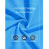 image:imageMAGCOMSEN Womens Long Sleeve Shirts V Neck Cotton Basic Tee Soft Breathable Casual Tops CassicFit TShirtAzure Blue