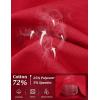 image:imageMAGCOMSEN Womens Polo Shirts Cotton 3Button Short Sleeve Collared Tops Summer Cool Shirt Uniform Casual ShirtsAtomato Red