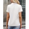 image:imageMAGCOMSEN Womens Polo Shirts Cotton 3Button Short Sleeve Collared Tops Summer Cool Shirt Uniform Casual ShirtsAwhite