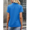 image:imageMAGCOMSEN Womens Polo Shirts Cotton 3Button Short Sleeve Collared Tops Summer Cool Shirt Uniform Casual ShirtsAzure Blue