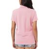 image:imageMAGCOMSEN Womens Polo Shirts Cotton Short Sleeve Shirt 3 Buttons Collared Shirts Summer Casual Wicking Golf TopsLightpink