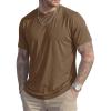 image:imageMAGCOMSEN Mens TShirts Short Sleeve UPF 50 Lightweight Moisture Wicking Basic Crewneck Casual Summer Cooling T ShirtWolf Brown