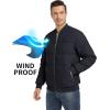 image:imageMAGCOMSEN Mens Puffer Jacket Warm Winter Coat Quilted Bomber Jacket Windproof Full Zip Insulated Casual Jackets Outwear