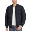 image:imageMAGCOMSEN Mens Puffer Jacket Warm Winter Coat Quilted Bomber Jacket Windproof Full Zip Insulated Casual Jackets Outwear
