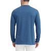 image:imageMAGCOMSEN Henley T Shirt for Men Long Sleeve Casual Shirt Button Down Cotton Summer Tops Work TShirts Medium BlueL
