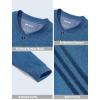 image:imageMAGCOMSEN Henley T Shirt for Men Long Sleeve Casual Shirt Button Down Cotton Summer Tops Work TShirts Medium BlueL