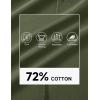 image:imageMAGCOMSEN Mens Polo Shirts with Pocket Cotton Pique Short Sleeve Collared Shirt Moisture Wicking Golf Shirts 3Button ShirtsArmy Green