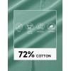 image:imageMAGCOMSEN Mens Polo Shirts with Pocket Cotton Pique Short Sleeve Collared Shirt Moisture Wicking Golf Shirts 3Button ShirtsAzure