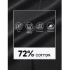 image:imageMAGCOMSEN Mens Polo Shirts with Pocket Cotton Pique Short Sleeve Collared Shirt Moisture Wicking Golf Shirts 3Button ShirtsBlack