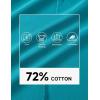 image:imageMAGCOMSEN Mens Polo Shirts with Pocket Cotton Pique Short Sleeve Collared Shirt Moisture Wicking Golf Shirts 3Button ShirtsBlue Green