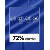 image:imageMAGCOMSEN Mens Polo Shirts with Pocket Cotton Pique Short Sleeve Collared Shirt Moisture Wicking Golf Shirts 3Button ShirtsColor Blue