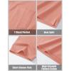 image:imageMAGCOMSEN Mens Polo Shirts with Pocket Cotton Pique Short Sleeve Collared Shirt Moisture Wicking Golf Shirts 3Button ShirtsPink